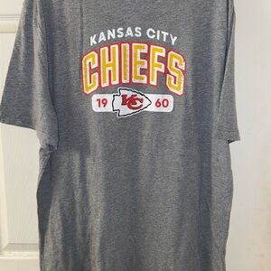 Kansas City chiefs tshirts gray nfl football team apparel Sz XL
